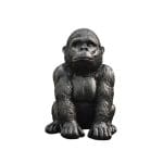 statue gorille noir